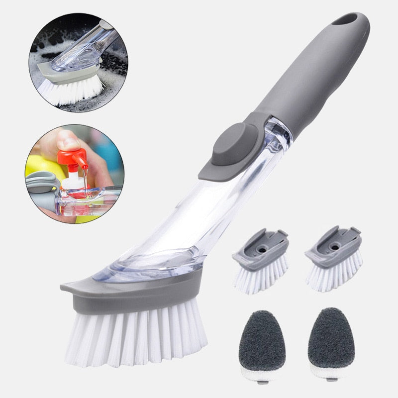 1/5Pcs Double Use Kitchen Cleaning Brush