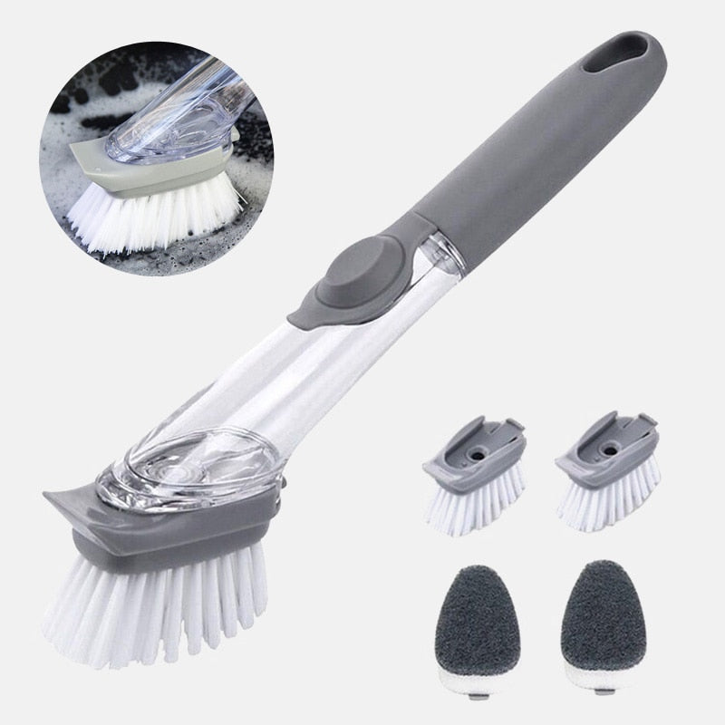 1/5Pcs Double Use Kitchen Cleaning Brush