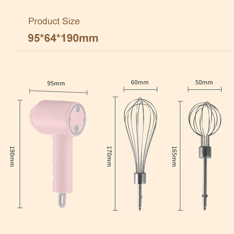 Wireless Portable Electric Food Mixer Hand Blender