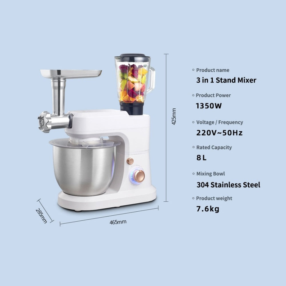 5in1 Kitchen Food Processor Juicer Kneading Machine