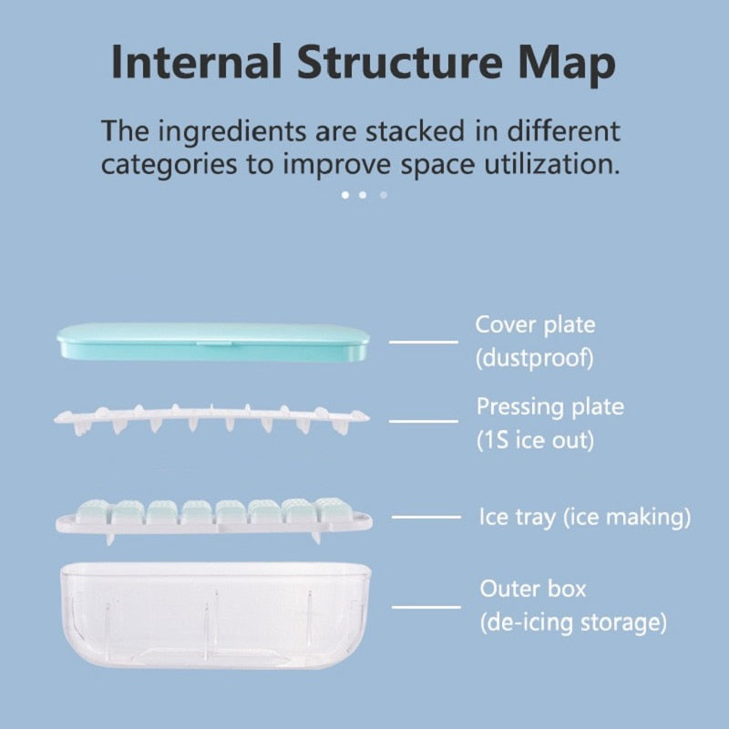 2022 Silicone Ice Mold And Storage box